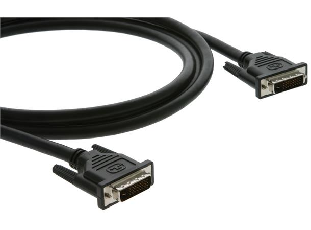 Kramer DVI-D Kabel -  3,0 m DL DVI-D LSZH Sort Halogenfri 